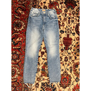 Mother High Waisted Looker Ankle Fray in Deeps Breaths Size 24